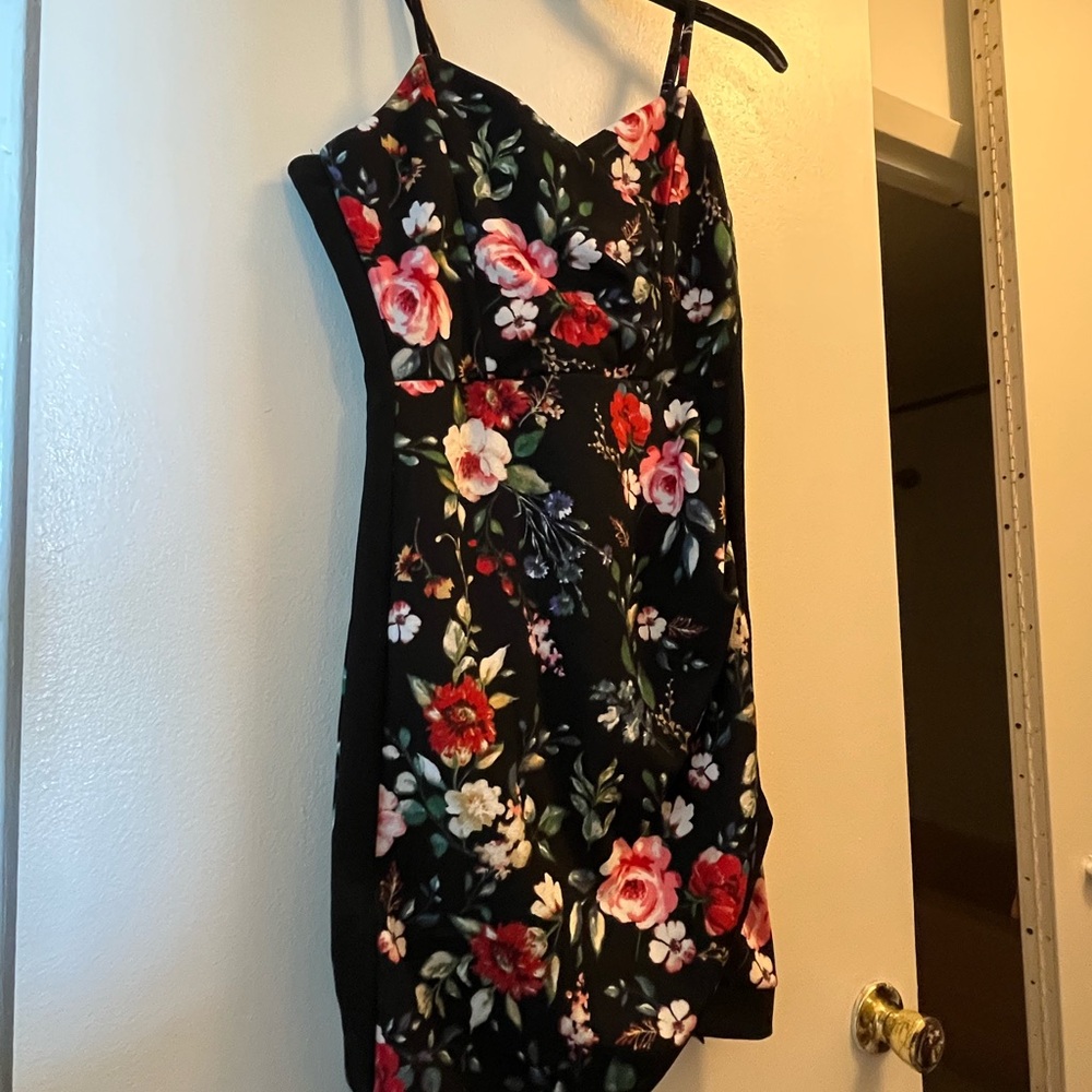 Almost Famous Pink and Orange Mini Sundress